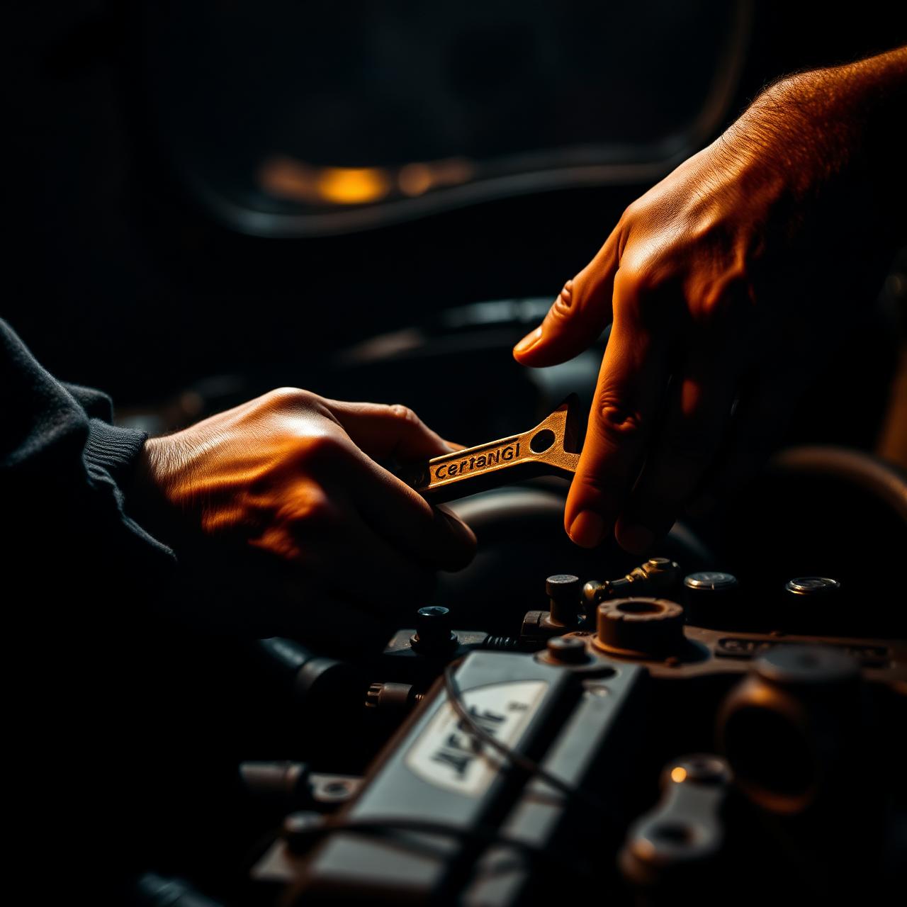 Carucci mechanic at work